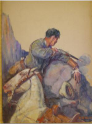 Sample artwork by Henry Brown Baker (1868 - 1941), known for western life painting, illustration - View similar artists and auction records